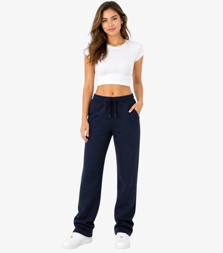 M&S WOMEN’S RELAXED FIT JOGGER TROUSER – NAVY BLUE