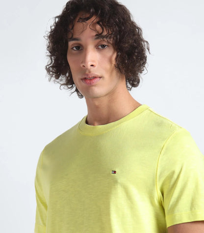 TOMMY HILFIGER SLUB ORGANIC COTTON T SHIRT