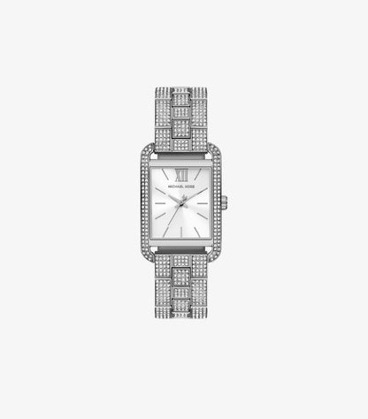 MICHAEL KORS MONROE PAVE SILVER-TONE WATCH MK01114