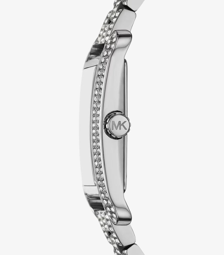MICHAEL KORS MONROE PAVE SILVER-TONE WATCH MK01114