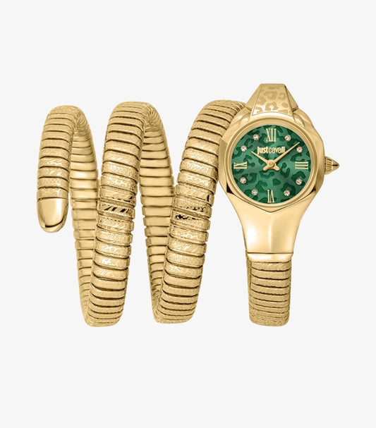 JUST CAVALLI WOMEN'S SIGNATURE SNAKE QUARTZ WATCH JC1L271M0035