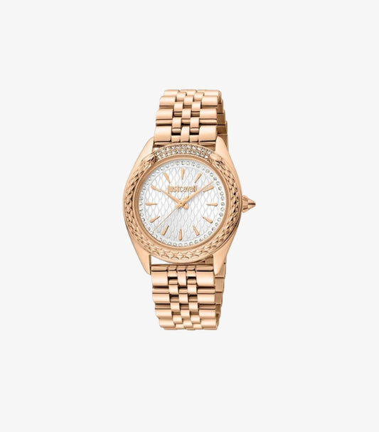 JUST CAVALLI WOMEN’S ROSE GOLD CRYSTAL WATCH JC1L195M0375