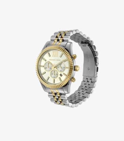 MICHAEL KORS OVERSIZED LEXINGTON TWO-TONE WATCH - MK8344