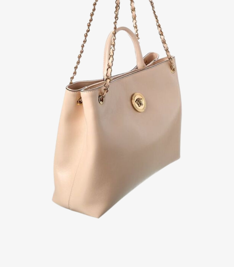 VERSACE MEDUSA LEATHER TOTE BAG