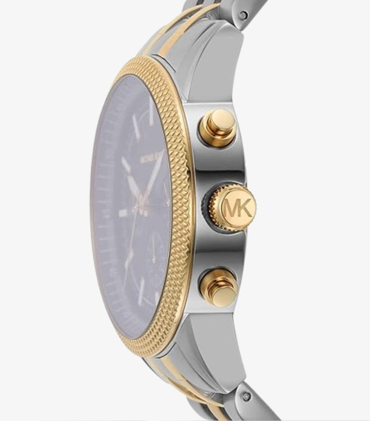 MICHAEL KORS OUTLET OVERSIZED HUTTON TWO-TONE WATCH MK8954