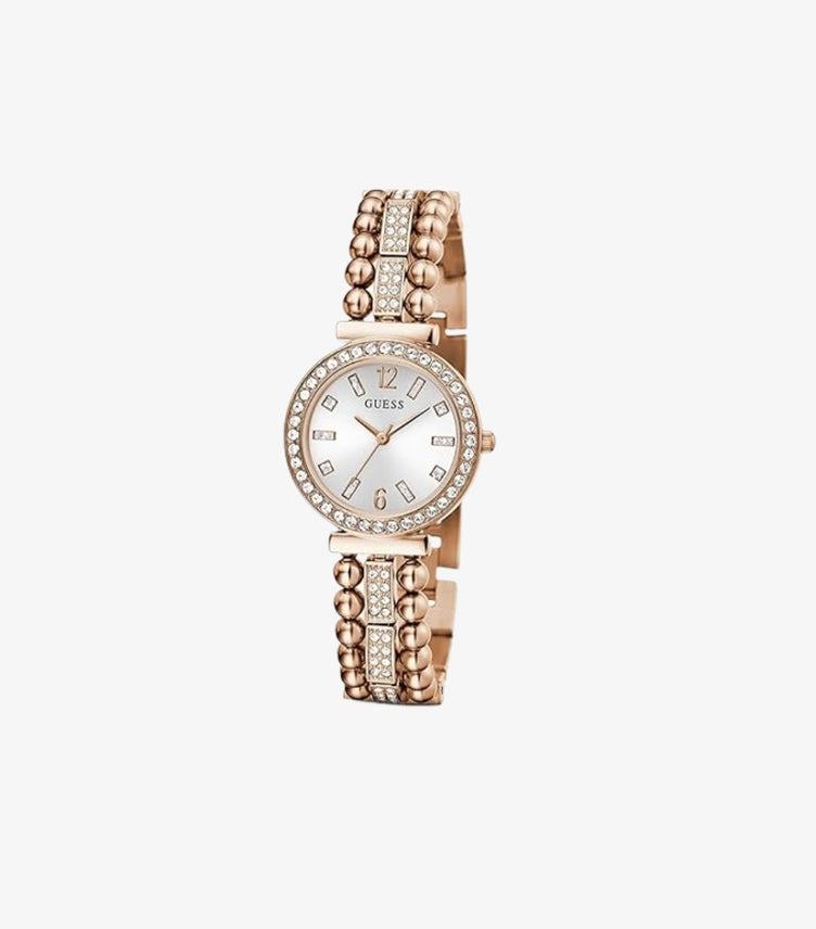 GUESS LADIES ROSE GOLD TONE ANALOG WATCH GW0401L3