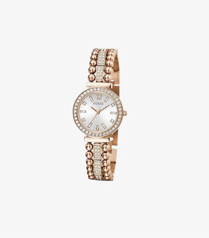 GUESS LADIES ROSE GOLD TONE ANALOG WATCH GW0401L3