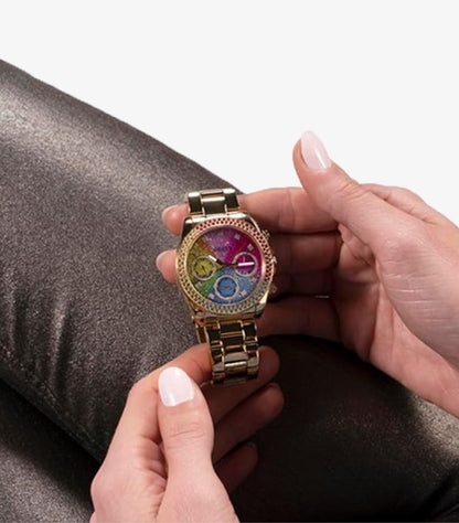 GUESS LADIES GOLD TONE ANALOG WATCH - GW0483L4