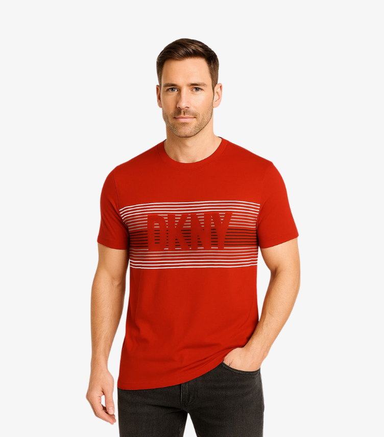 DKNY SHORT SLEEVE RED T SHIRT