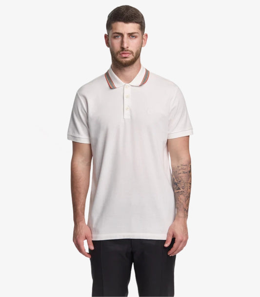 BURBERRY ICON STRIPE COTTON POLO SHIRT