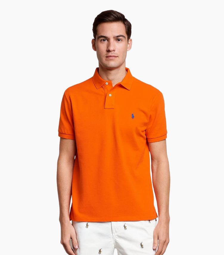 POLO RALPH LAUREN CUSTOM SLIM FIT  POLO SAILING ORANGE