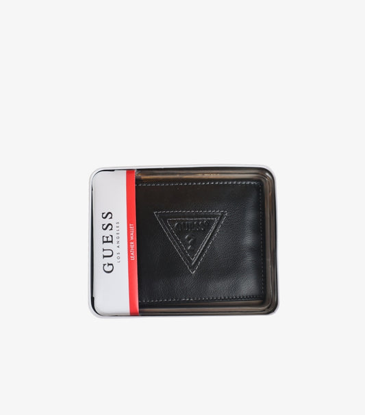 GUESS MEN’S LEATHER BIFOLD WALLET