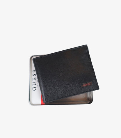 GUESS MEN’S LEATHER BIFOLD WALLET