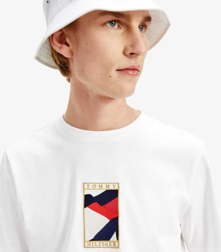 TOMMY HILFIGER WHITE SHORT SLEEVE T SHIRT