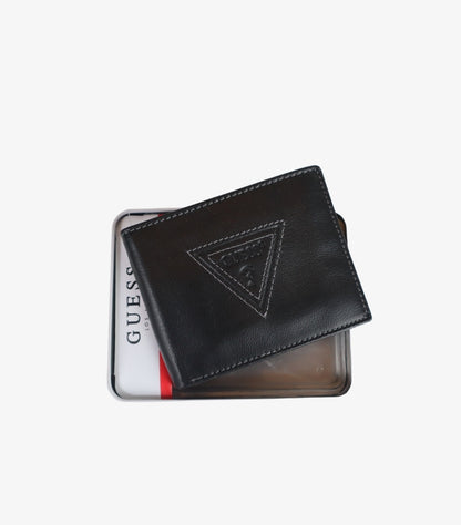 GUESS MEN’S LEATHER BIFOLD WALLET