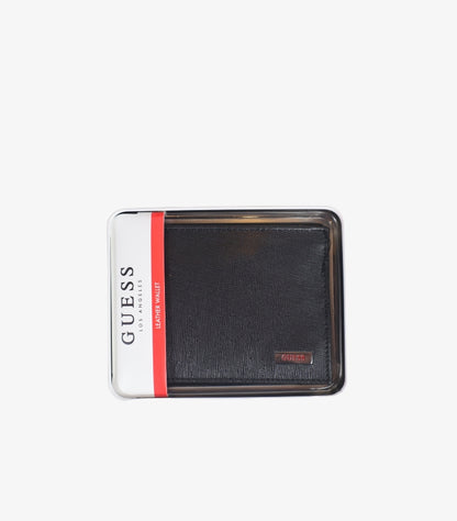 GUESS MEN’S LEATHER BIFOLD WALLET