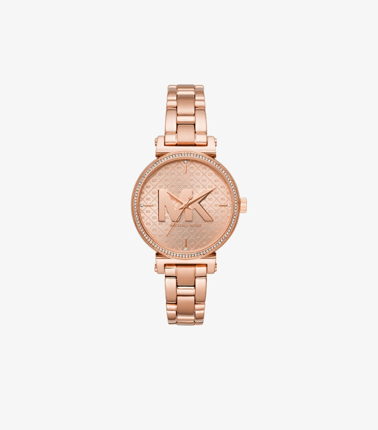 MICHAEL KORS SOFIE ROSE GOLD-TONE WATCH MK4335