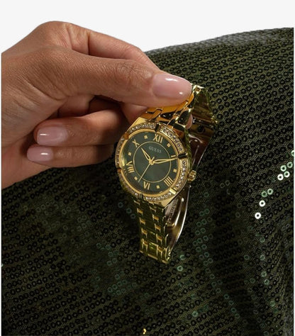 GUESS LADIES GOLD TONE ANALOG WATCH GW0033L8