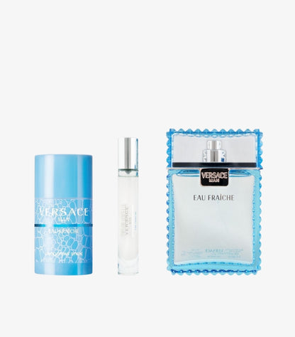 VERSACE MAN EAU FRAICHE PERFUME SET FOR MEN