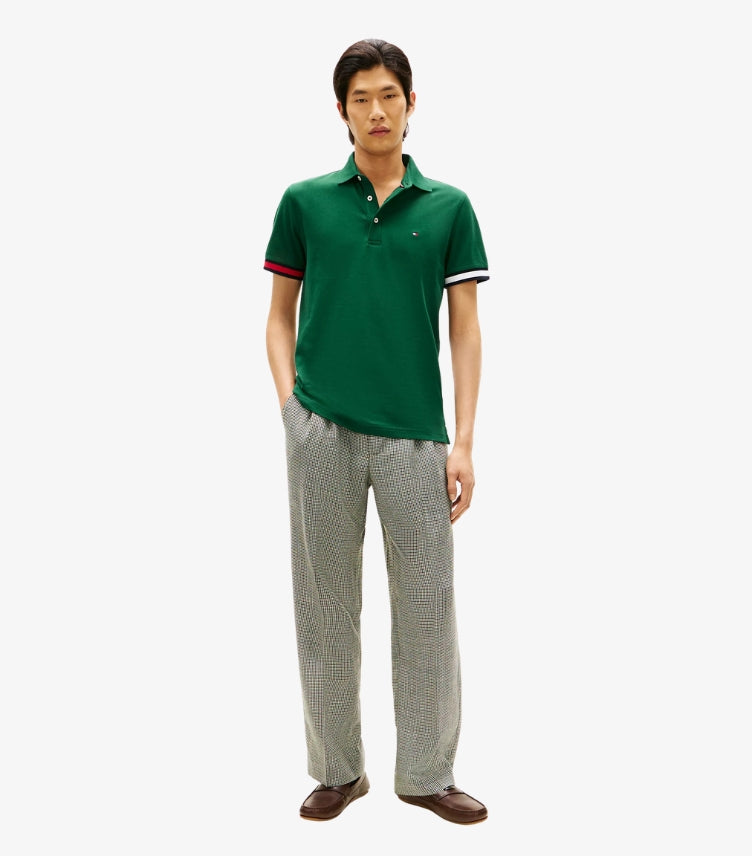 TOMMY HILFIGER SLIM FIT FLAG TIPPED POLO