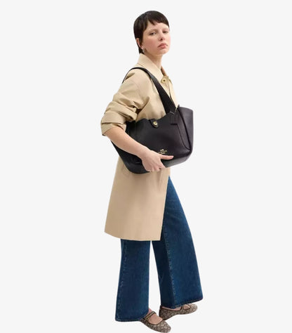 COACH WOMEN HADLEY TURNLOCK TOTE BAG