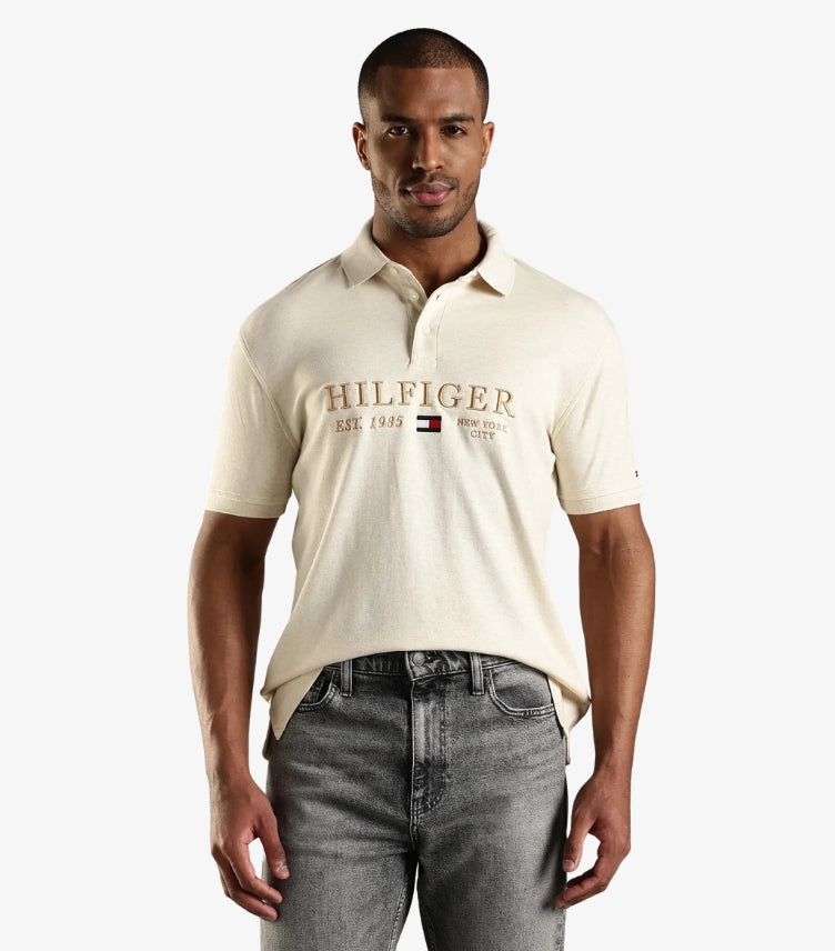 TOMMY HILFIGER EMBROIDERED LOGO REGULAR FIT POLO T-SHIRT