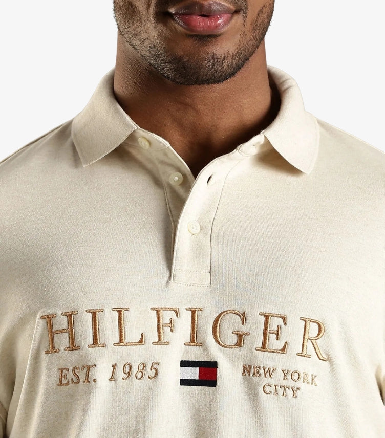 TOMMY HILFIGER EMBROIDERED LOGO REGULAR FIT POLO T-SHIRT