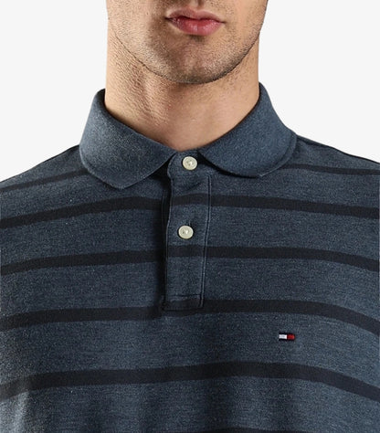 TOMMY HILFIGER MEN’S STRIPED CLASSIC REGULAR FIT POLO SHIRT