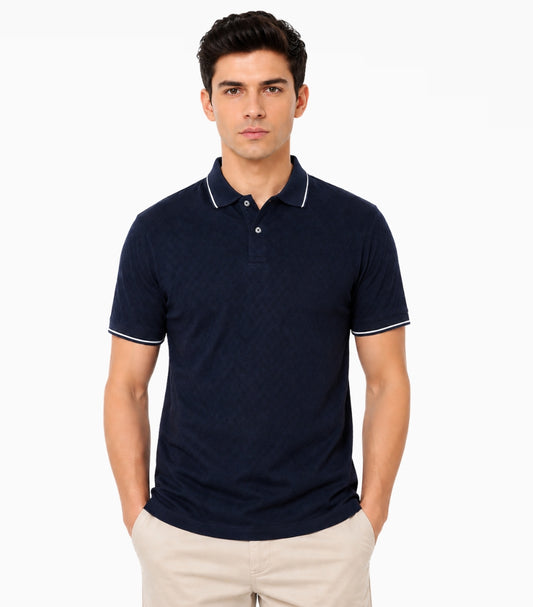 TED BAKER NAVY POLO T-SHIRT