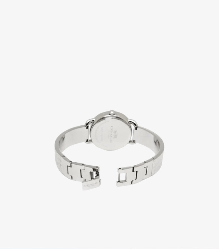 COACH WOMEN’S QUARTZ SILVER STAINLESS STEEL WHITE DIAL 28MM WATCH 14502353
