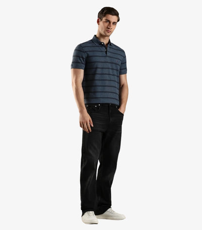 TOMMY HILFIGER MEN’S STRIPED CLASSIC REGULAR FIT POLO SHIRT