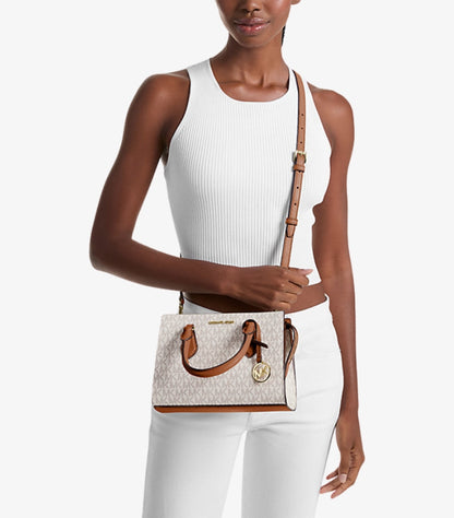 MICHAEL KORS SHEILA SMALL SIGNATURE LOGO SATCHEL