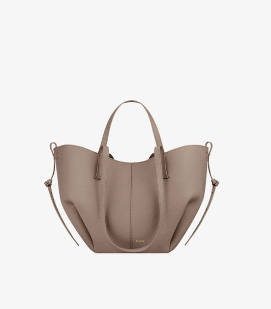 POLENE CYME MINI EDITION TEXTURED TAUPE