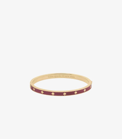 KATE SPADE SPOT THE SPADE ENAMEL HINGED BANGLE BRACELET