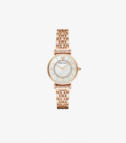 EMPORIO ARMANI WOMEN'S DRESS WATCH WITH STAINLESS STEEL BAND - AR1909
