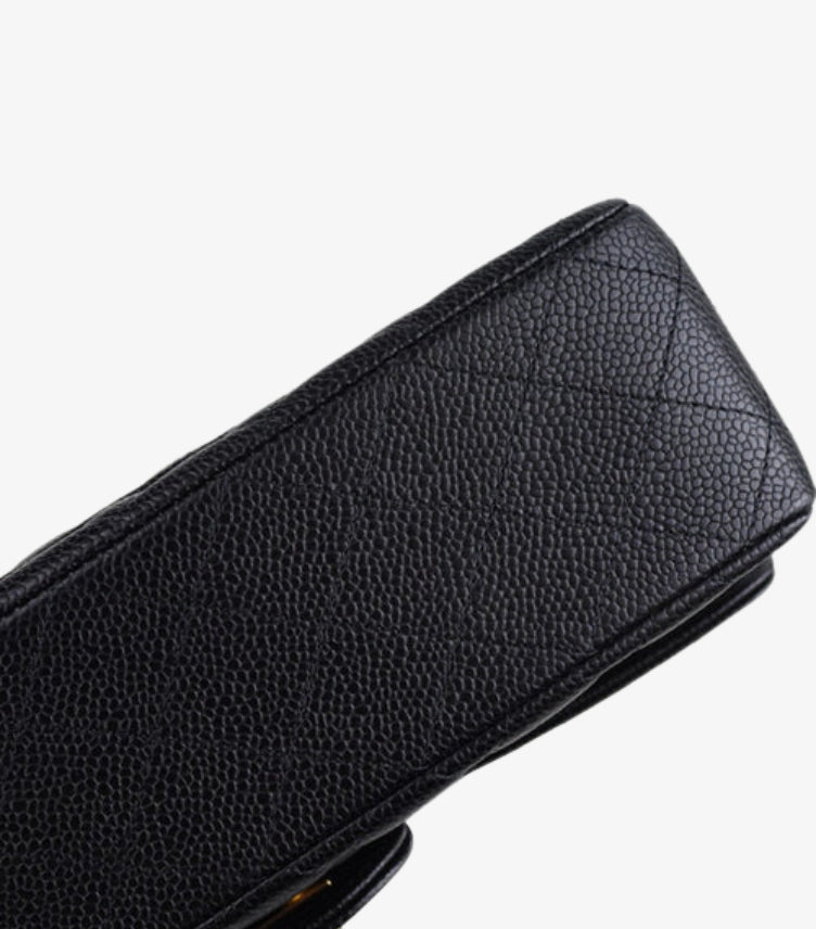 VERSACE LARGE GRAINED CALFSKIN VIRTUS TOP HANDLE SATCHEL