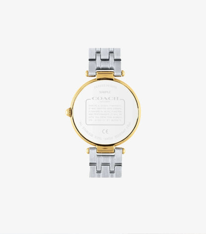 COACH PARK TWO-TONE STAINLESS STEEL SILVER DIAL QUARTZ WATCH - 14503645