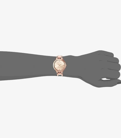 ANNE KLEIN WOMEN’S ROSE GOLD DIAMOND ACCENT BRACELET WATCH AK / 2626RGRG