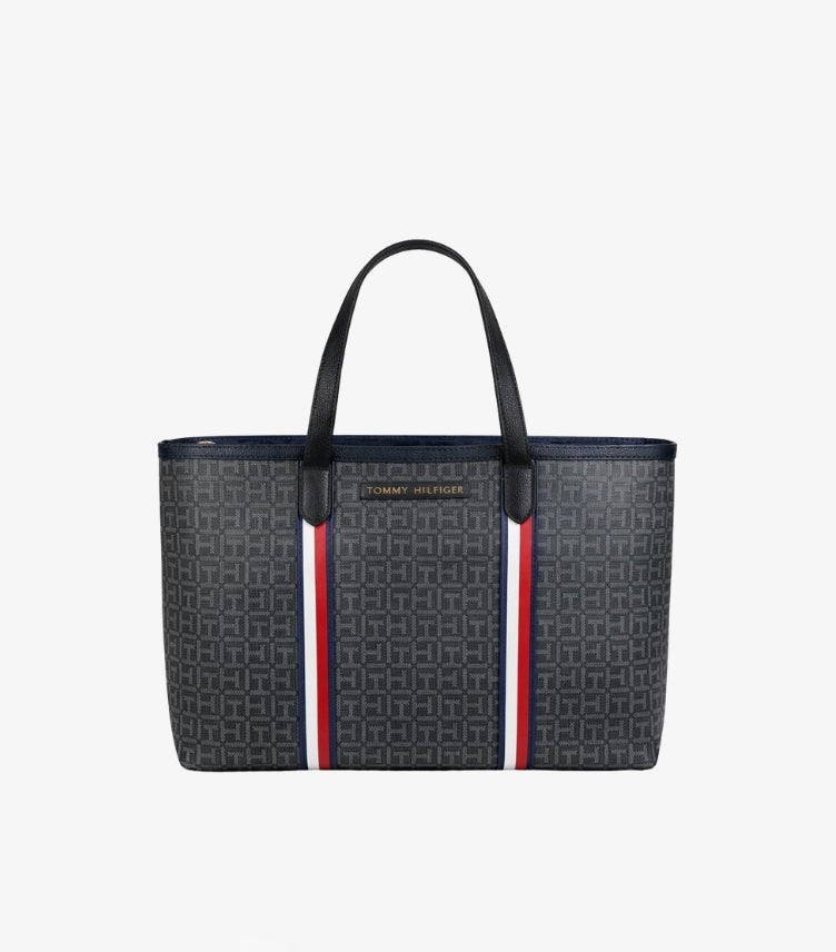 TOMMY HILFIGER WOMEN'S CORPORATE MONOGRAM TOTE BAG