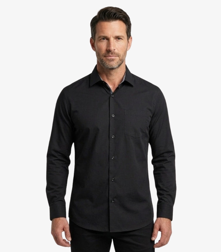 MICHAEL KORS MEN'S REGULAR-FIT LONG-SLEEVE FORMAL SHIRT