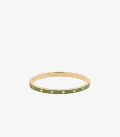 KATE SPADE SPOT THE SPADE ENAMEL HINGED BANGLE BRACELET
