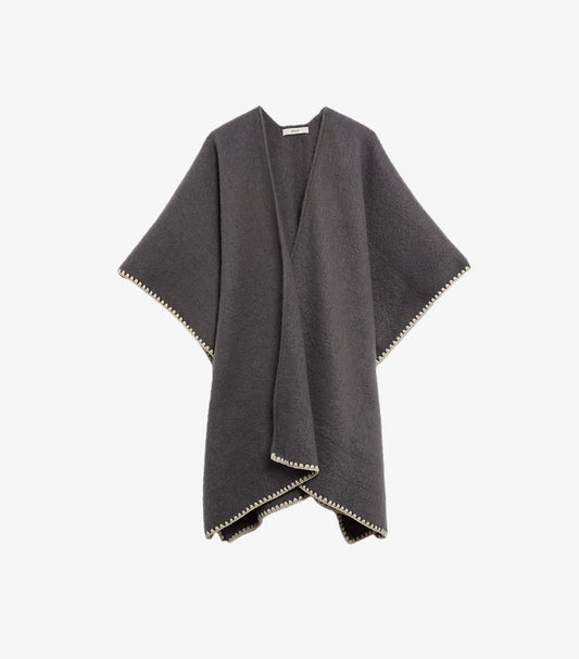 MARK SPENCER BRUSHED WHIPSTICH CAPE SHAWL