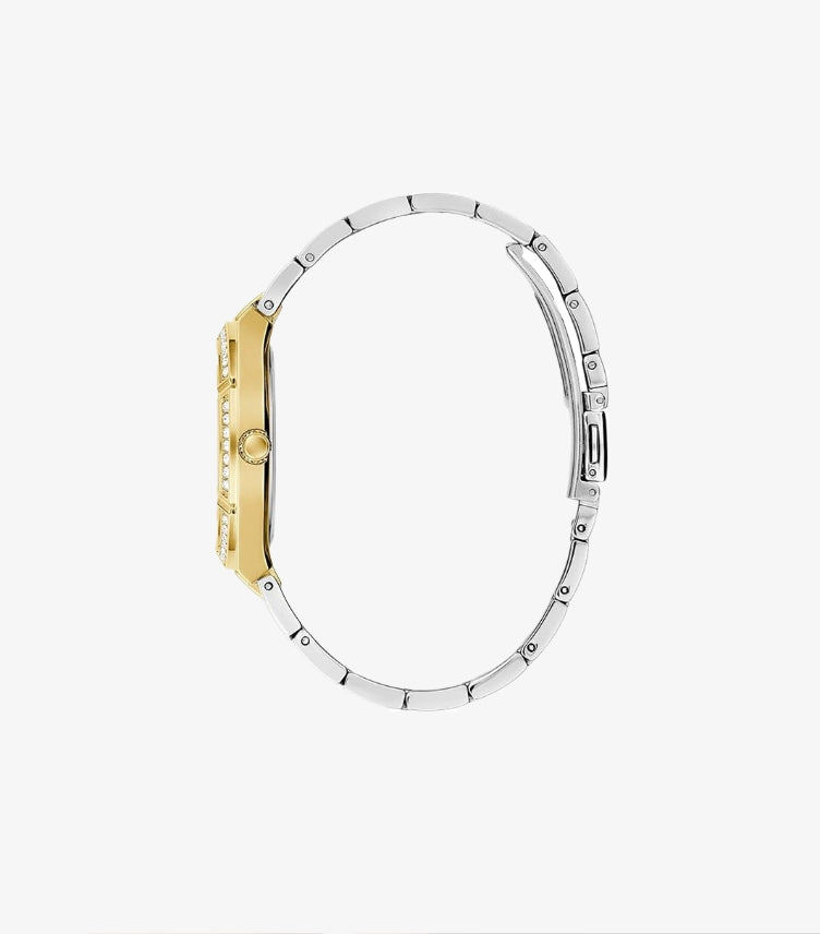 GUESS LADIES SILVER TONE/GOLD TONE ANALOG WATCH GW0033L4
