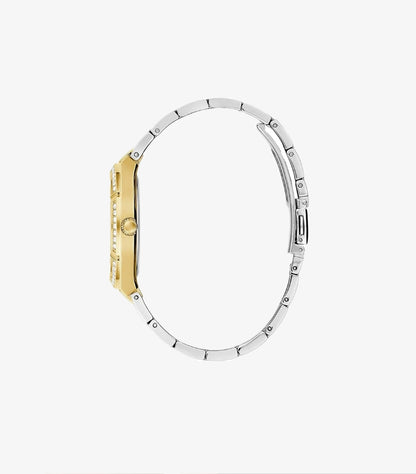 GUESS LADIES SILVER TONE/GOLD TONE ANALOG WATCH GW0033L4