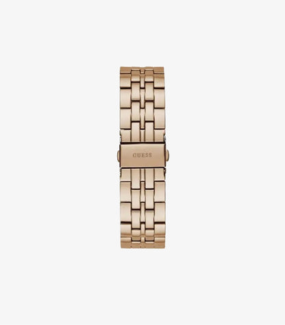 GUESS ROSE GOLD STAINLESS STEEL ROSE GOLD DIAL QUARTZ WATCH - GW0320L6