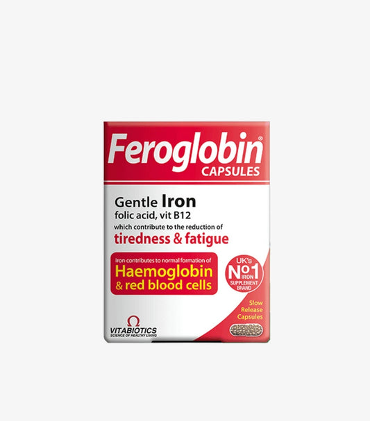 VITABIOTICS FEROGLOBIN GENTLE IRON FOLIC ACID, VIT B12 CAPSULES
