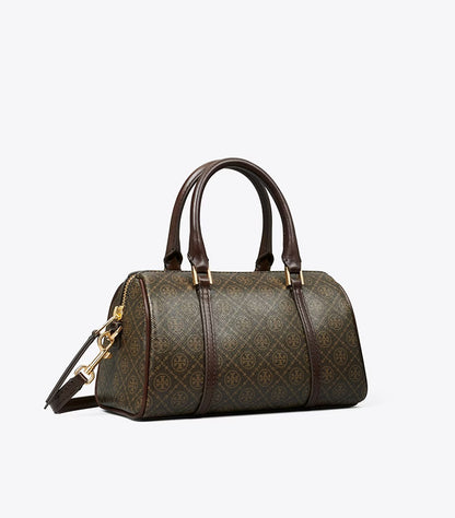 TORY BURCH T MONOGRAM UTILITY MINI BARREL BAG