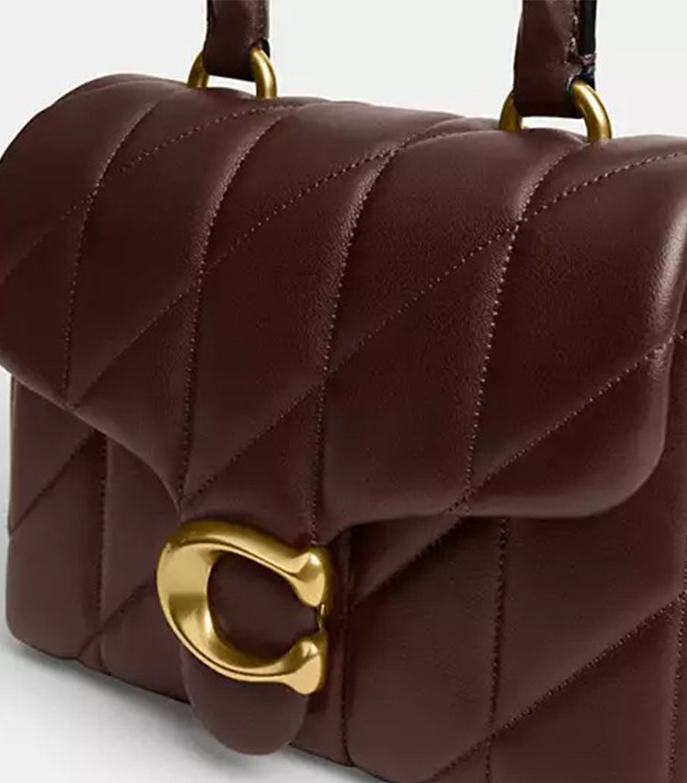 COACH TABBY TOP HANDLE BAG WITH QUILTING