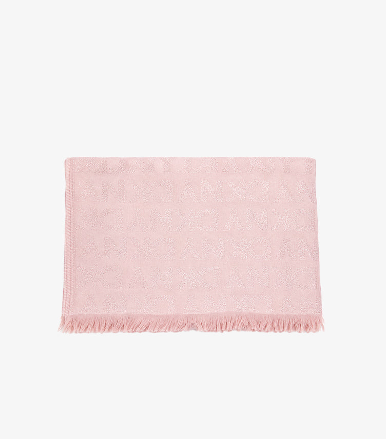DKNY MONOGRAM FRINGE SCARF FOR WOMEN – SOFT LIGHTWEIGHT DESIGNER FASHION WRAP