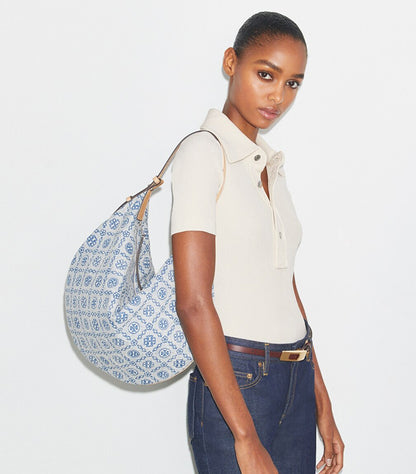 TORY BURCH PATENT BALLOON BAG
